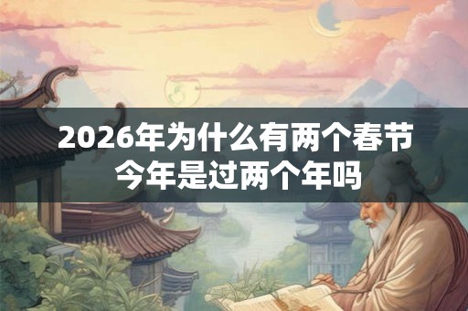 2026年为什么有两个春节 今年是过两个年吗