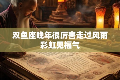 双鱼座晚年很厉害走过风雨彩虹见福气