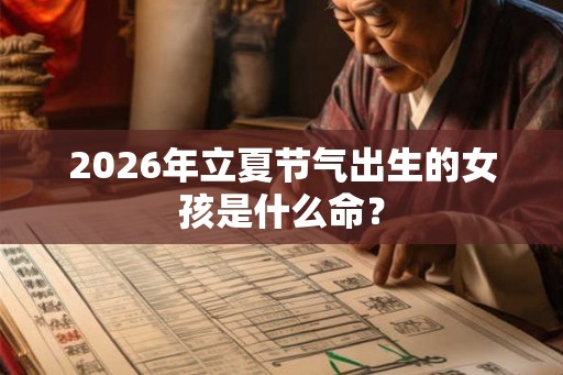 2026年立夏节气出生的女孩是什么命? 2026年立夏节气出生的女孩是什么命?