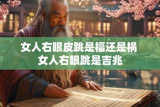 女人右眼皮跳是福还是祸 女人右眼跳是吉兆