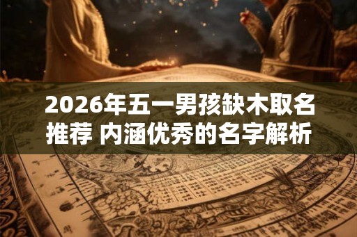 2026年五一男孩缺木取名推荐 内涵优秀的名字解析
