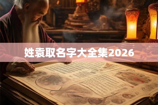 姓袁取名字大全集2026