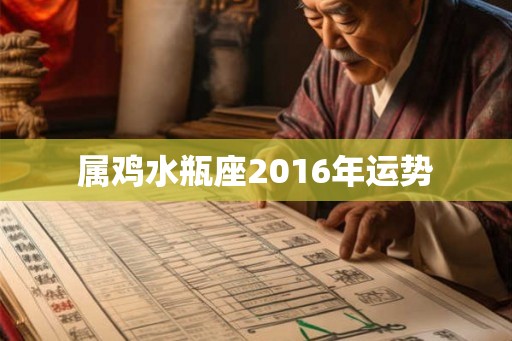 属鸡水瓶座2016年运势 属鸡水瓶座2016年运势