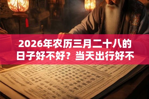 2026年农历三月二十八的日子好不好？当天出行好不好？