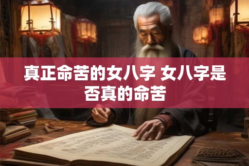 真正命苦的女八字 女八字是否真的命苦
