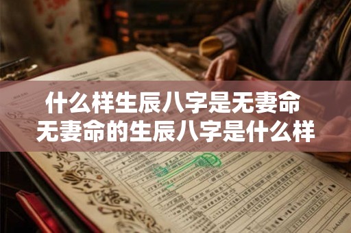 什么样生辰八字是无妻命 无妻命的生辰八字是什么样的 什么样生辰八字是无妻命 无妻命的生辰八字是什么样的