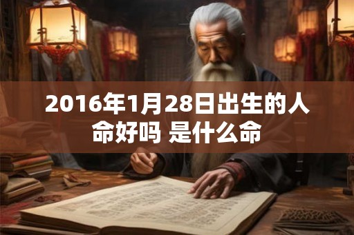 2016年1月28日出生的人命好吗 是什么命