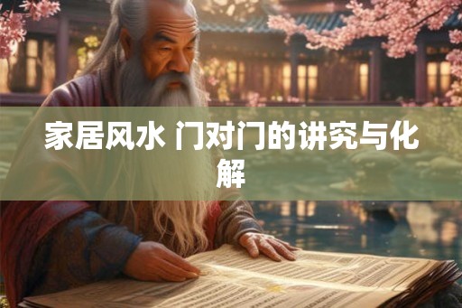 家居风水 门对门的讲究与化解 家居风水 门对门的讲究与化解