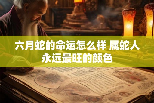 六月蛇的命运怎么样 属蛇人永远最旺的颜色