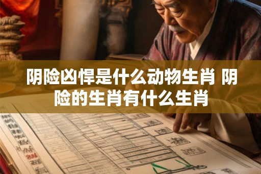 阴险凶悍是什么动物生肖 阴险的生肖有什么生肖