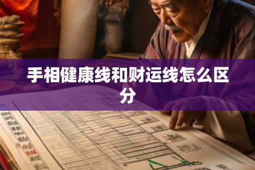手相健康线和财运线怎么区分