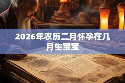2026年农历二月怀孕在几月生宝宝