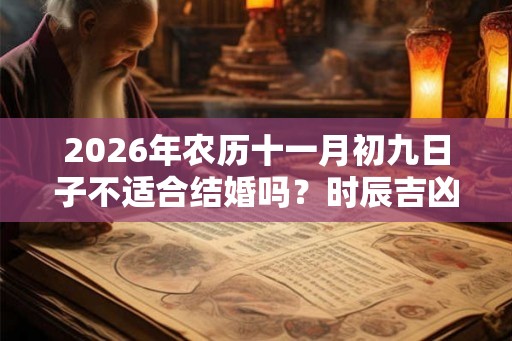 2026年农历十一月初九日子不适合结婚吗？时辰吉凶如何？