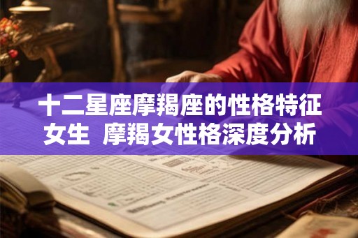 十二星座摩羯座的性格特征女生  摩羯女性格深度分析