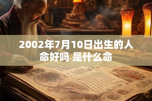 2002年7月10日出生的人命好吗 是什么命