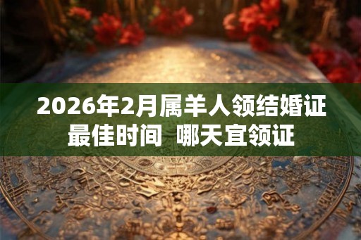2026年2月属羊人领结婚证最佳时间  哪天宜领证