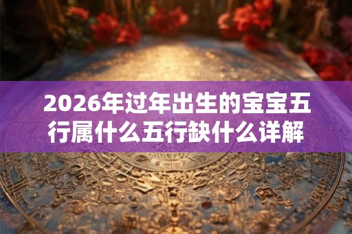 2026年过年出生的宝宝五行属什么五行缺什么详解