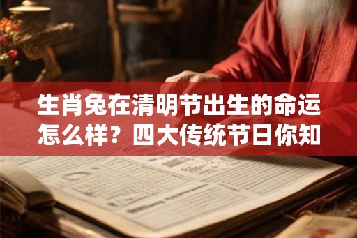 生肖兔在清明节出生的命运怎么样？四大传统节日你知道吗？
