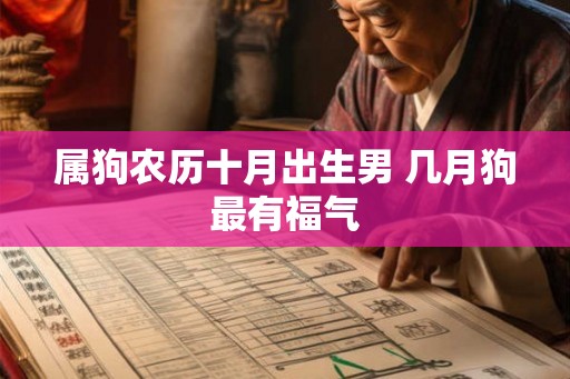 属狗农历十月出生男 几月狗最有福气