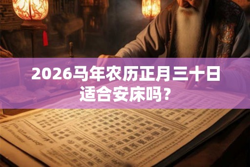 2026马年农历正月三十日适合安床吗？