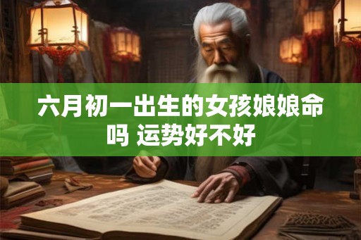 六月初一出生的女孩娘娘命吗 运势好不好