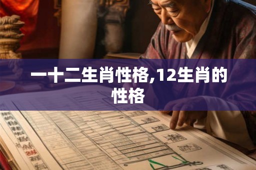 一十二生肖性格,12生肖的性格