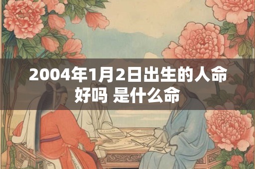 2004年1月2日出生的人命好吗 是什么命 2004年1月2日出生的人命好吗 是什么命