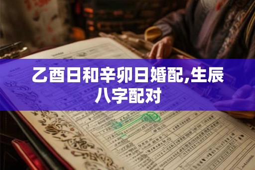 乙酉日和辛卯日婚配,生辰八字配对