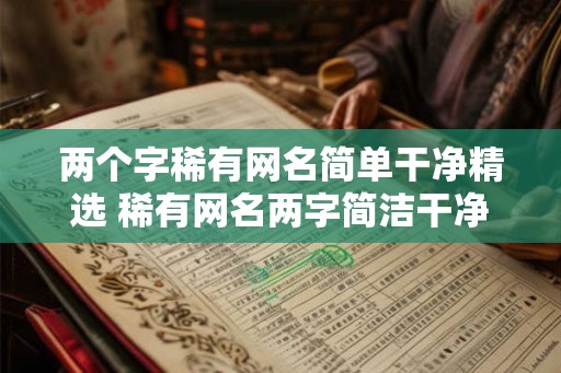 两个字稀有网名简单干净精选 稀有网名两字简洁干净