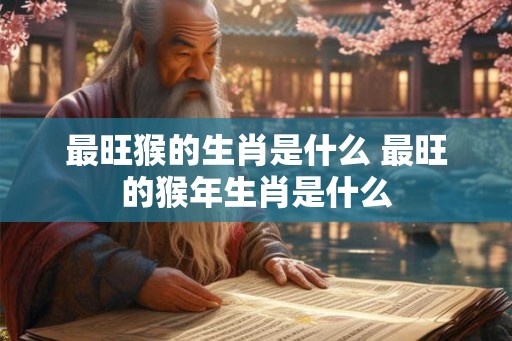 最旺猴的生肖是什么 最旺的猴年生肖是什么