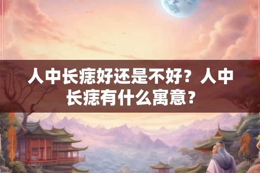 人中长痣好还是不好？人中长痣有什么寓意？