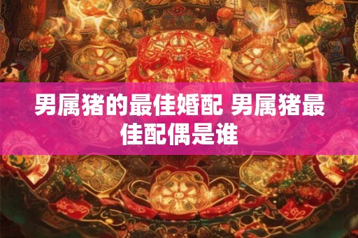 男属猪的最佳婚配 男属猪最佳配偶是谁
