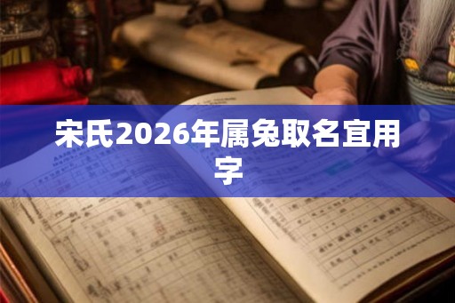 宋氏2026年属兔取名宜用字