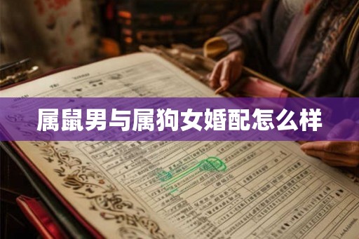 属鼠男与属狗女婚配怎么样