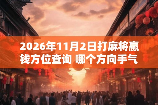 2026年11月2日打麻将赢钱方位查询 哪个方向手气佳 2026年11月2日打麻将赢钱方位查询 哪个方向手气佳