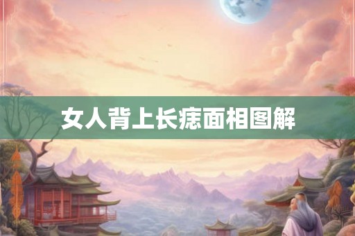 女人背上长痣面相图解 女人背上长痣面相图解
