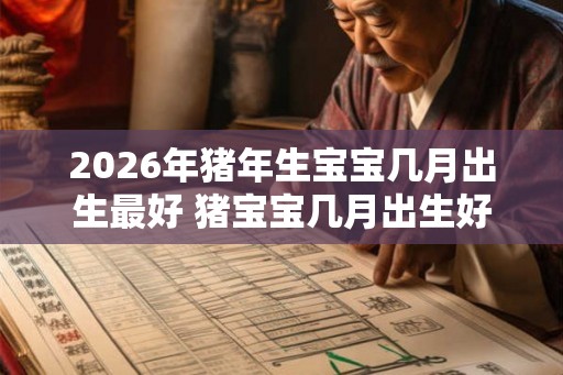 2026年猪年生宝宝几月出生最好 猪宝宝几月出生好