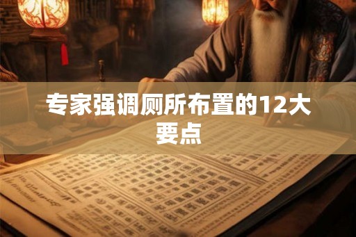 专家强调厕所布置的12大要点 专家强调厕所布置的12大要点