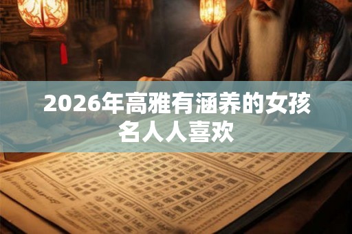 2026年高雅有涵养的女孩名人人喜欢