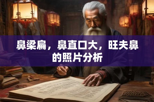 鼻梁扁，鼻直口大，旺夫鼻的照片分析