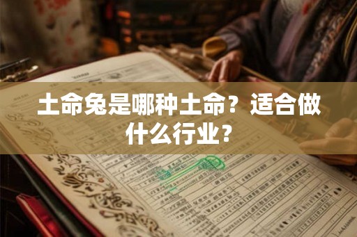 土命兔是哪种土命？适合做什么行业？