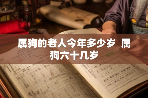 属狗的老人今年多少岁  属狗六十几岁