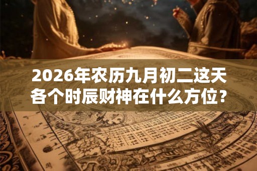 2026年农历九月初二这天各个时辰财神在什么方位? 2026年农历九月初二这天各个时辰财神在什么方位?