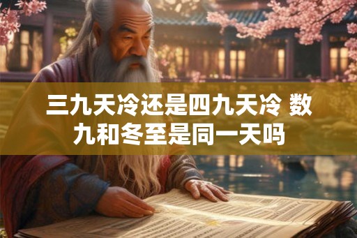 三九天冷还是四九天冷 数九和冬至是同一天吗 三九天冷还是四九天冷 数九和冬至是同一天吗