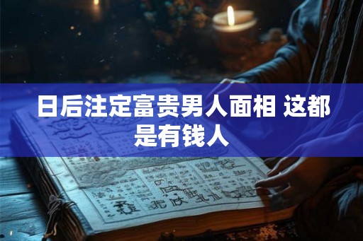 日后注定富贵男人面相 这都是有钱人