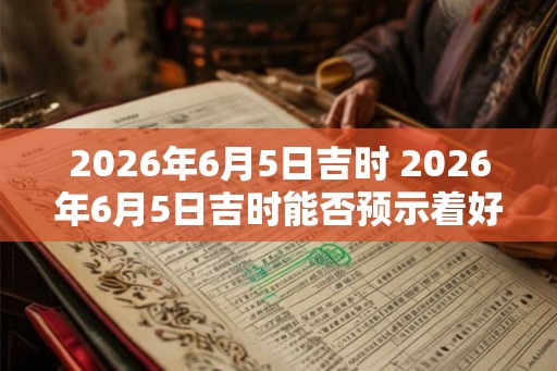2026年6月5日吉时 2026年6月5日吉时能否预示着好运