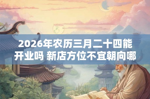 2026年农历三月二十四能开业吗 新店方位不宜朝向哪里