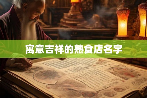 寓意吉祥的熟食店名字