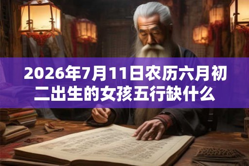 2026年7月11日农历六月初二出生的女孩五行缺什么 2026年7月11日农历六月初二出生的女孩五行缺什么