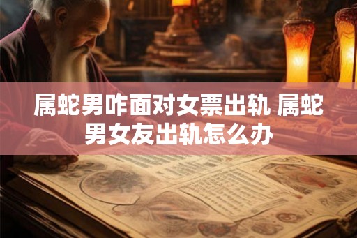 属蛇男咋面对女票出轨 属蛇男女友出轨怎么办
